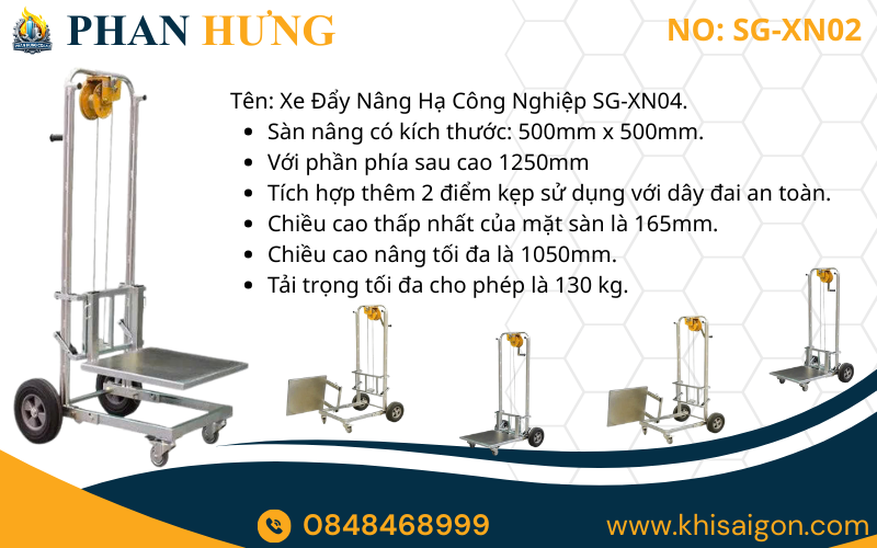 Xe Nâng Bằng Tời Tay SG-XN02 (5)